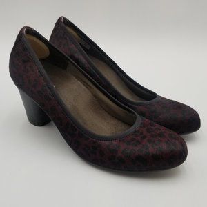 VIONIC Mabrey Calf Hair Leopard Print Heels